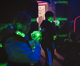 Kids playing laser tag at Grand Slam Family Fun Center near Minneapolis