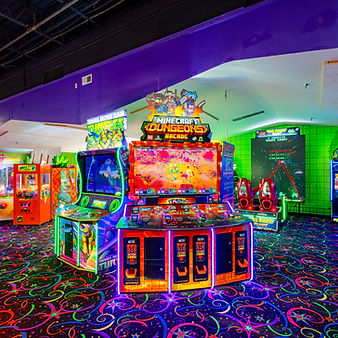 Indoor arcade games at Grand Slam Family Fun Center in Coon Rapids